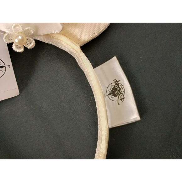 Disney Parks Minnie Mouse Wedding Bridal Wife With Veil Ears Headband NWT